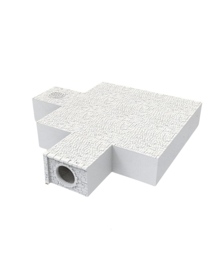 Alcantarillas de Ancrabourg|3DLayeredscenery|Puerto Medieval Modular