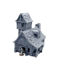 Fisherman's Hut With Quay Wall of Ancrabourg|3DLayeredscenery|Medieval Town