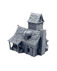 El Sombrero del Pescador de Ancrabourg|3DLayeredscenery|Ciudad Medieval