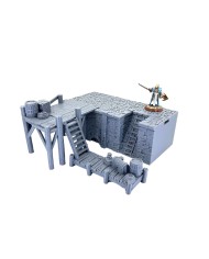 Muelle del pescador de Ancrabourg|3DLayeredscenery|Puerto Medieval Modular