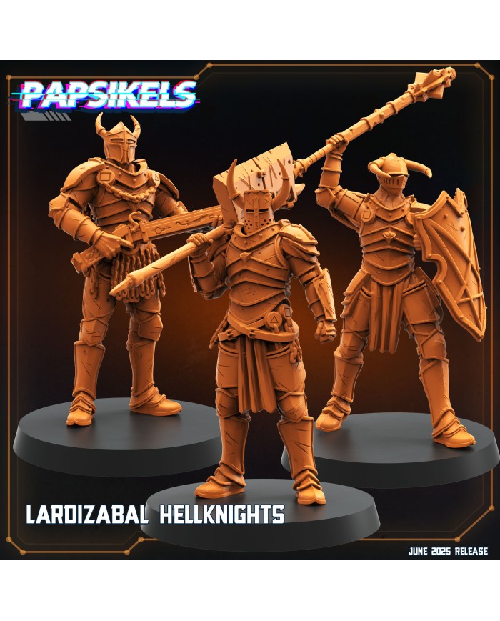 Caballeros Infernales Lardizabal (x3)|Papsikels Miniatures|Miniaturas Trench Crusade