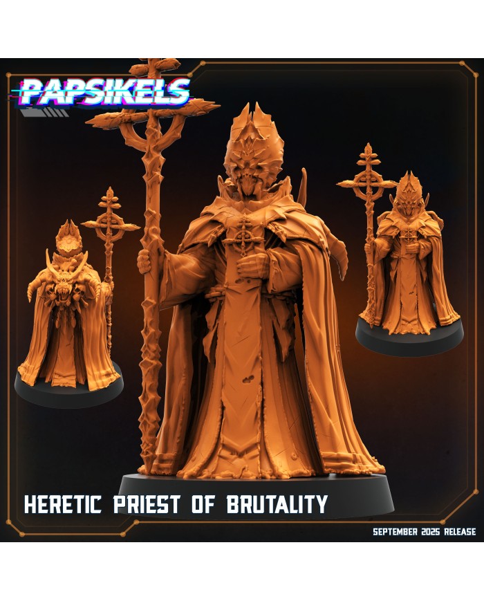 Sacerdote Hereje de la Brutalidad|Papsikels Miniatures|Miniaturas Trench Crusade