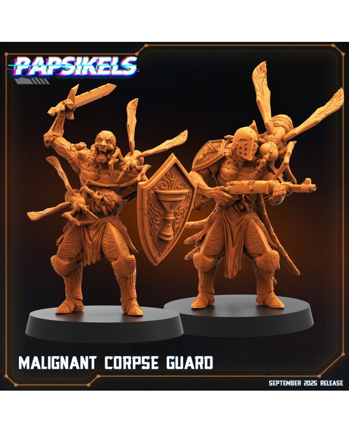 Malignant Corpse Guard (x2)|Papsikels Miniatures|Trench Crusade Miniatures