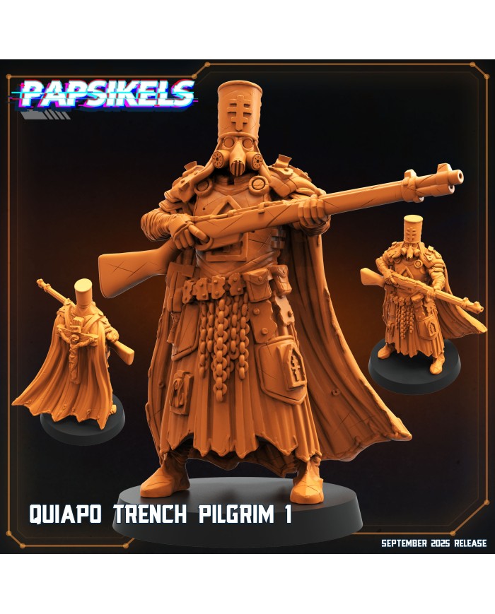 Peregrino de las Trincheras Quiapo - A|Papsikels Miniatures|Miniaturas Trench Crusade