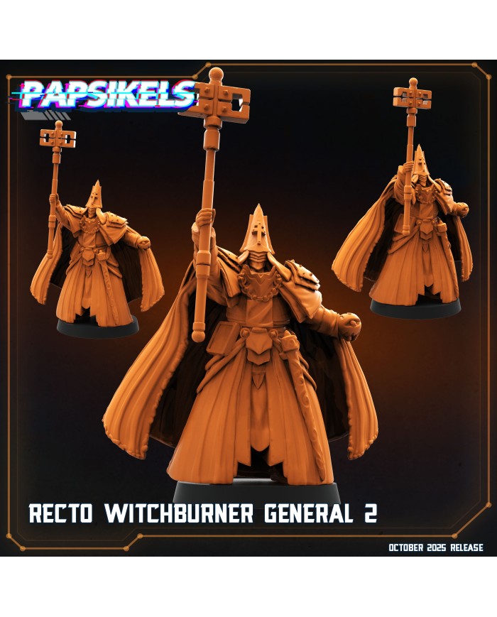 Recto Witchburner General 2|Papsikels Miniatures|Trench Crusade Miniatures