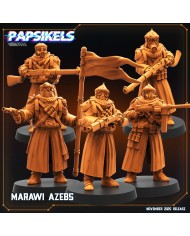 Marawi Azebs (x5)|Papsikels Miniatures|Trench Crusade Miniatures