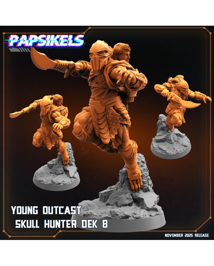 Joven Proscrito Skull Hunter DEK - H|Papsikels Miniatures|Skull Hunters Jóvenes