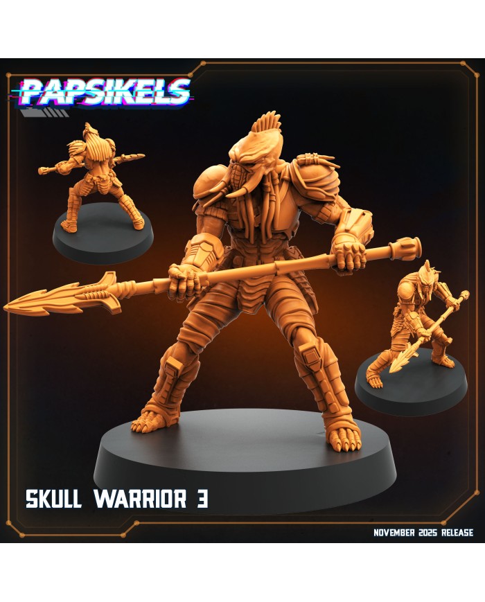 Skull Warrior 3|Papsikels Miniatures|Special Skull Hunters