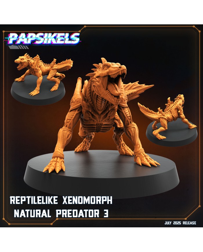 Reptilelike Xenomorph Natural Predator 3|Papsikels Miniatures|Beasts