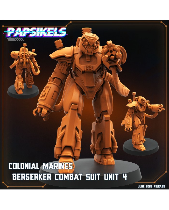 Traje de Combate Berserker de los Marines Coloniales - D|Papsikels Miniatures|Marines Coloniales