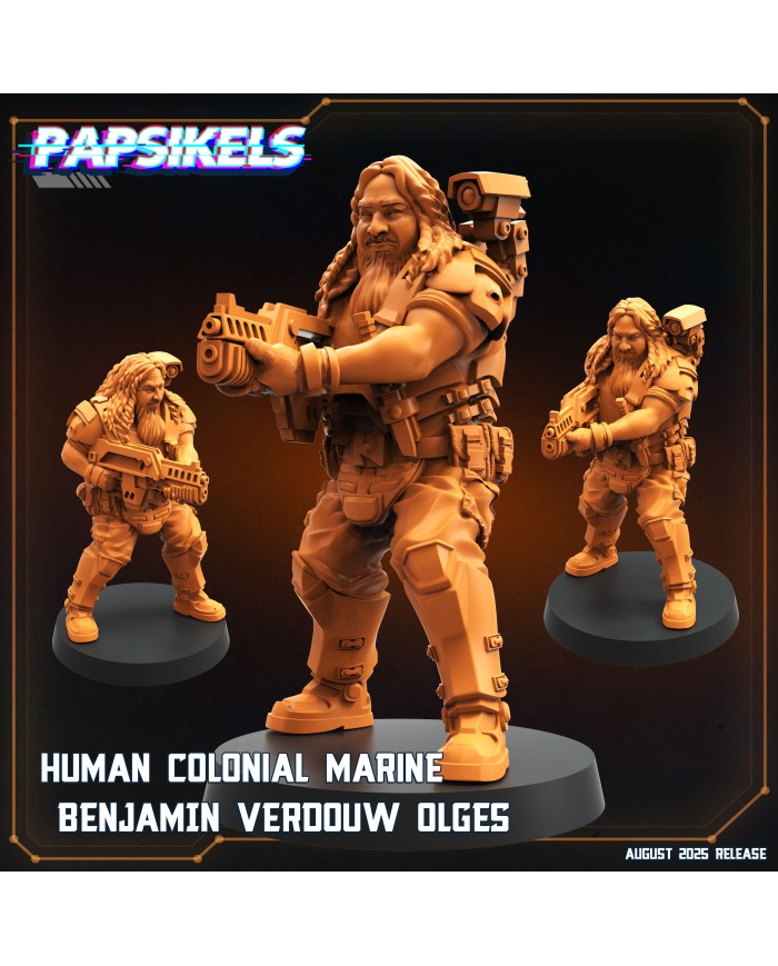 Marine Colonial Humano - Benjamin Verdouw Olges|Papsikels Miniatures|Marines Coloniales