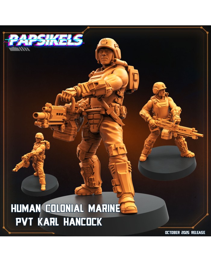 Marine Colonial Humano - PVT Karl Hancock|Papsikels Miniatures|Marines Coloniales