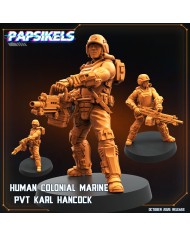Human Colonial Marine PVT Karl Hancock|Papsikels Miniatures|Colonial Marines