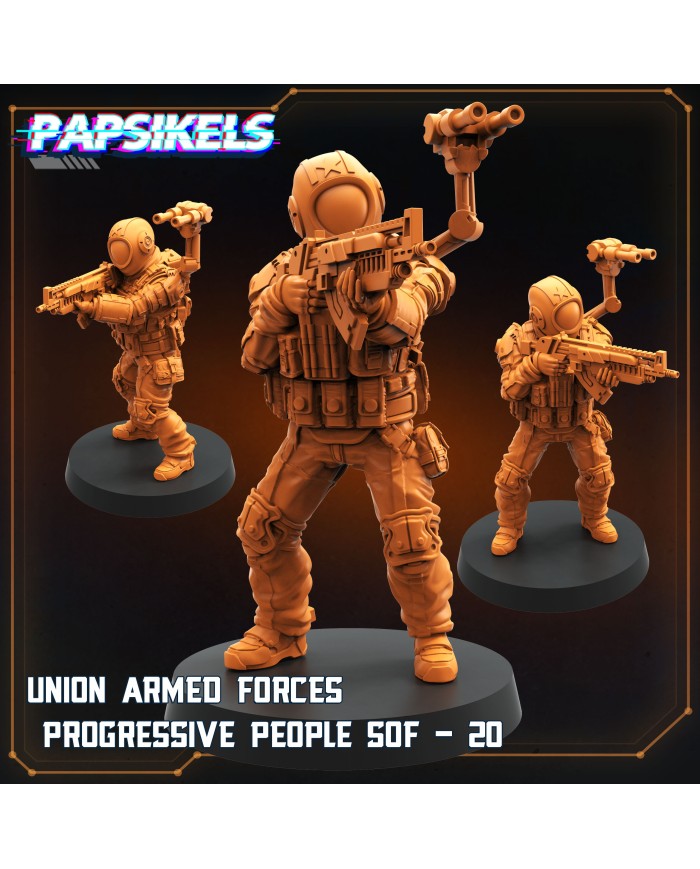 Union Armed Forces Progressive People SOF - 20|Papsikels Miniatures|Union of Progressive Peoples