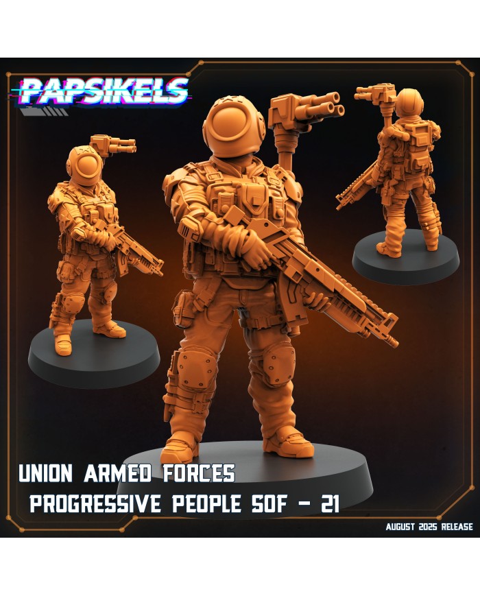 Union Armed Forces Progressive People SOF - 21|Papsikels Miniatures|Union of Progressive Peoples
