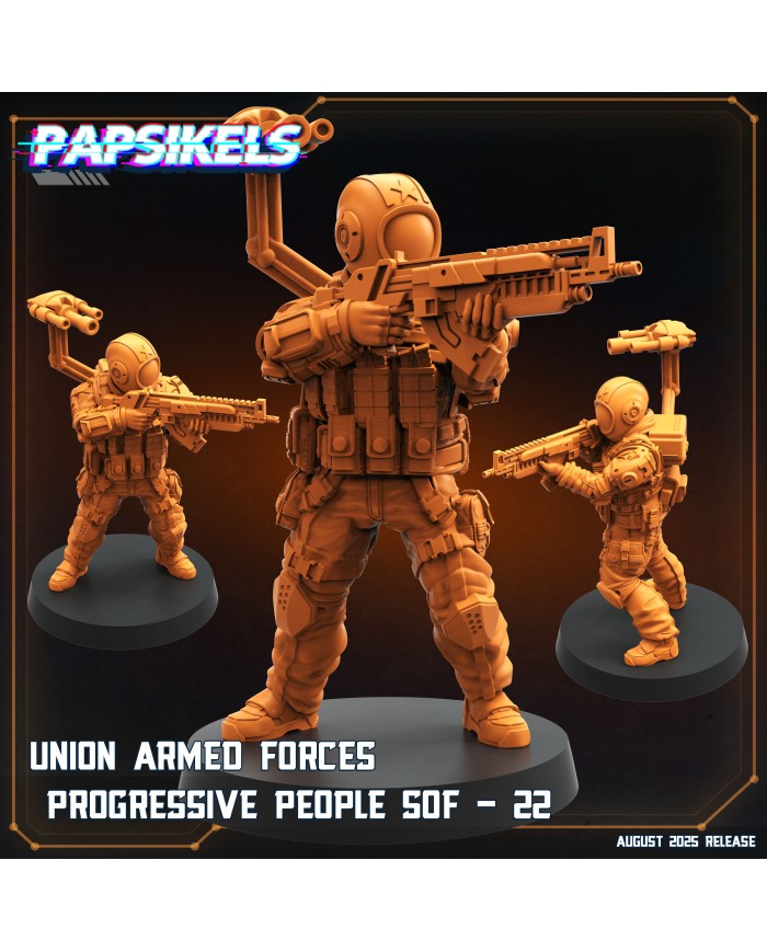 Fuerzas Armadas SOF de UPP - 22|Papsikels Miniatures|Unión de Pueblos Progresistas