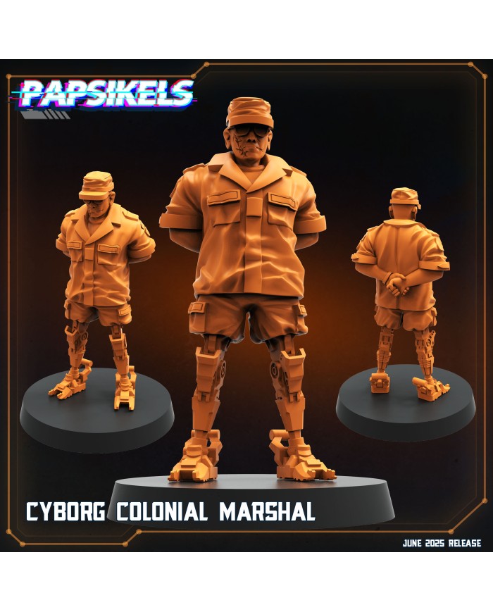Mariscal Colonial Ciborg - A|Papsikels Miniatures|Marines Coloniales