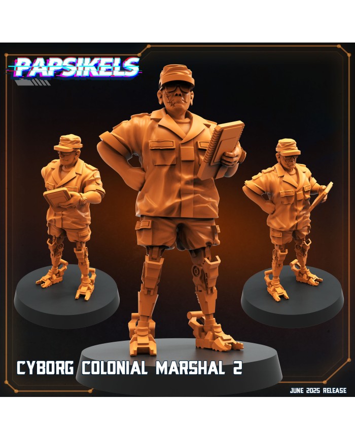 Cyborg Colonial Marshal 2|Papsikels Miniatures|Colonial Marines