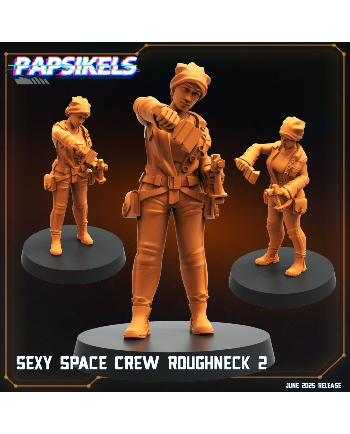 Tripulante Espacial Matona Sexy - B|Papsikels Miniatures|Tripulantes y Colonos