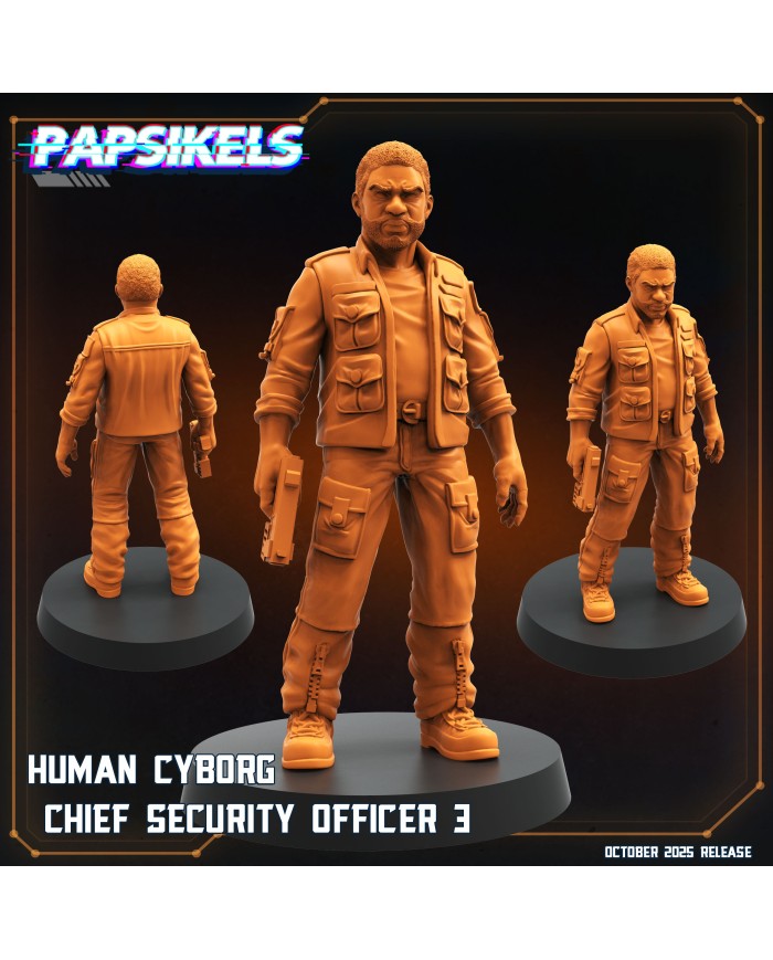 Jefe de Seguridad Ciborg - C|Papsikels Miniatures|Tripulantes y Colonos