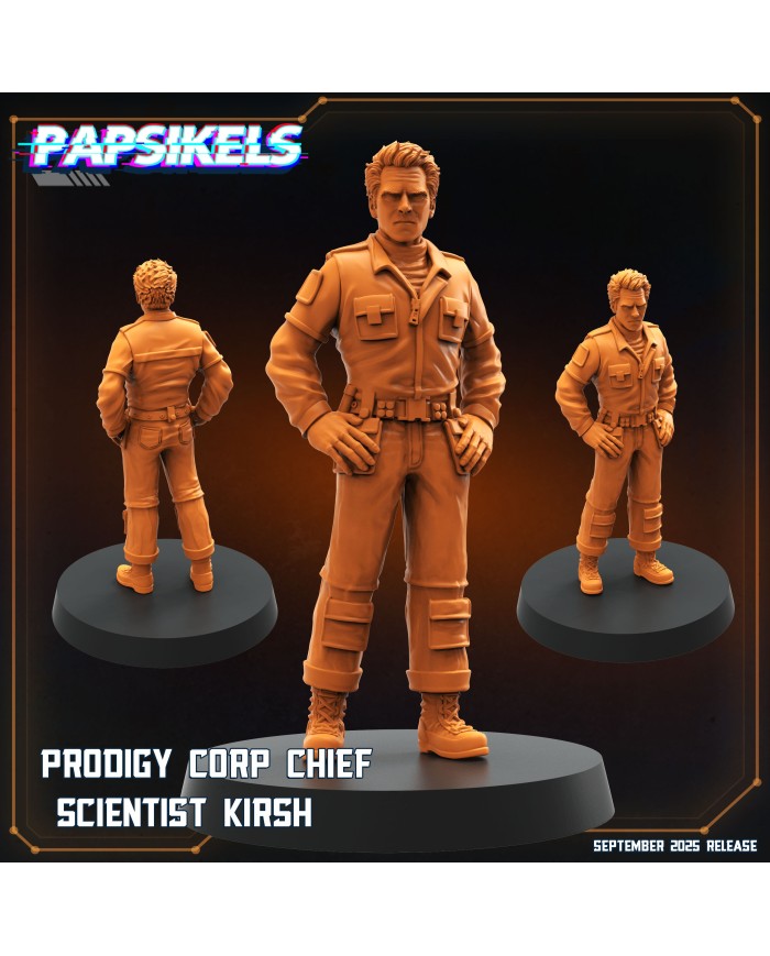 Prodigy Corp Chief Scientist Kirsh|Papsikels Miniatures|Alien Corporations