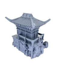 Edificio Oriental de Cathay sobre Rocas|Txarli Factory|Escenografía de Cathay