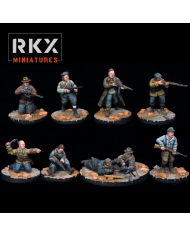 Escuadrón de la Milicia Alemana Volkssturm Combatiendo|RKX Miniatures|Alemanes