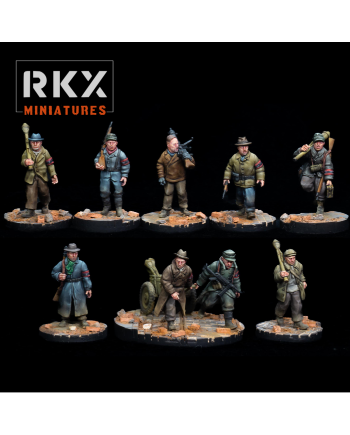 German Volkssturm Militia Marching Squad|RKX Miniatures|German Army