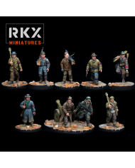 German Volkssturm Militia Marching Squad|RKX Miniatures|German Army