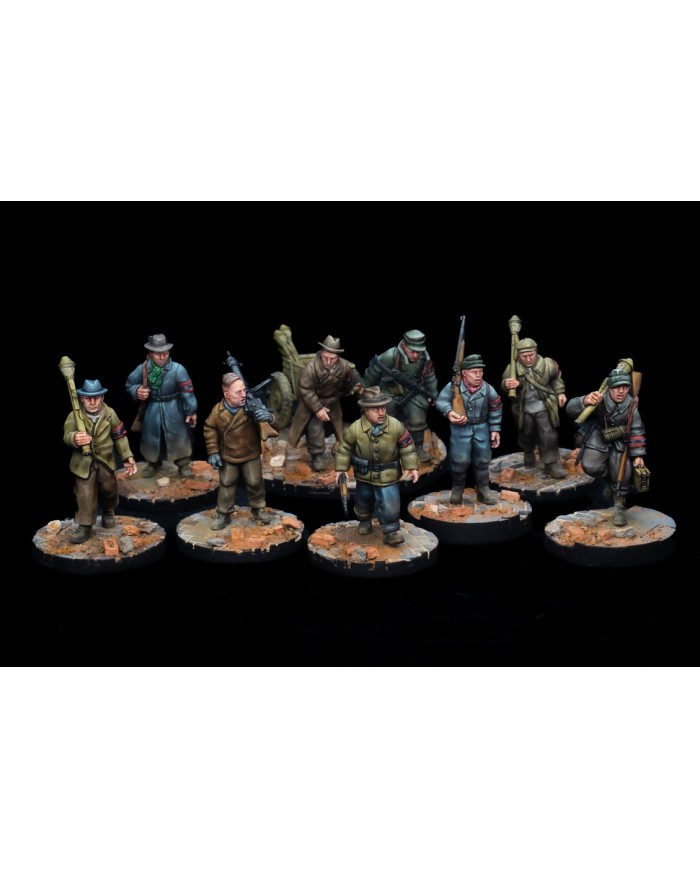 German Volkssturm Militia Marching Squad