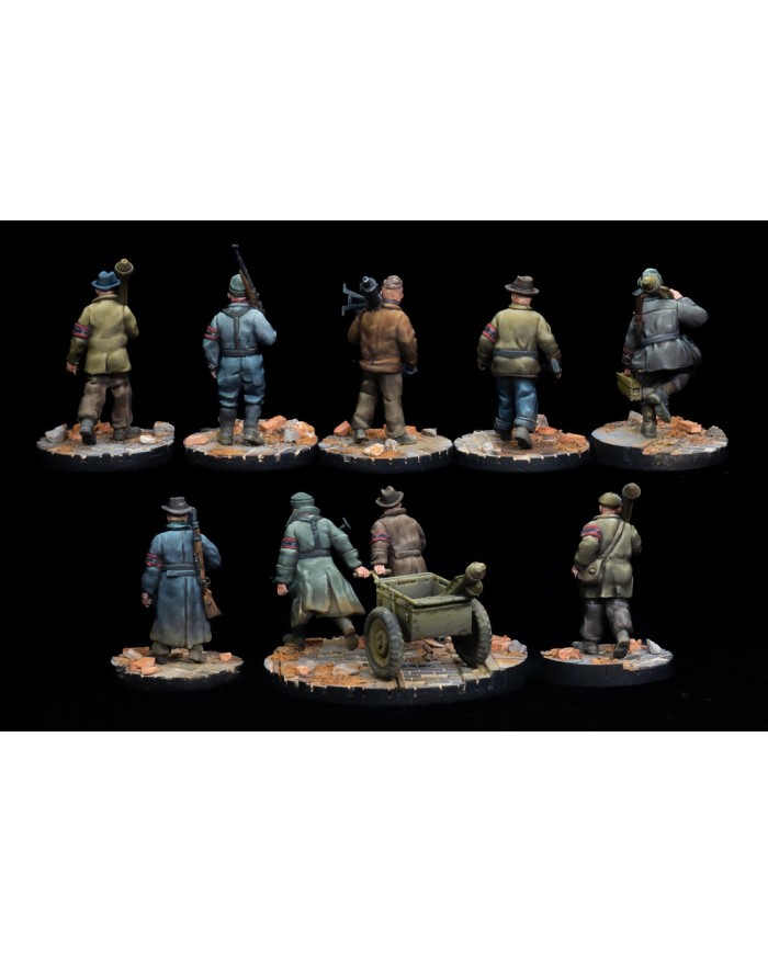 German Volkssturm Militia Marching Squad