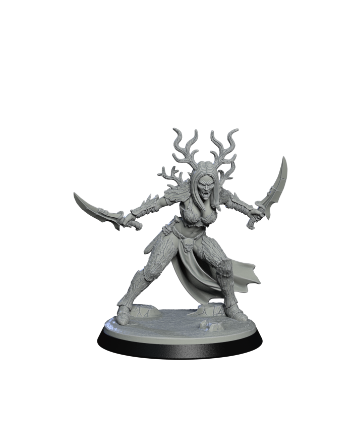 Daughter of Lament with Swords - A|Falcata 3D Studio|Court of the Sylvan Blood