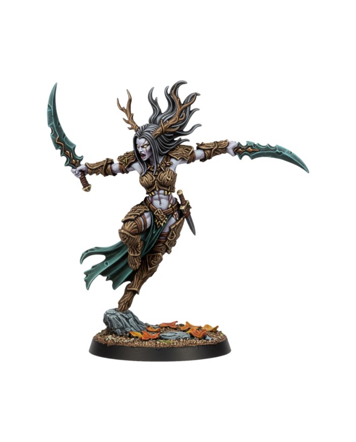 Hija del Lamento con Espadas - B|Falcata 3D Studio|Corte de la Sangre Silvana