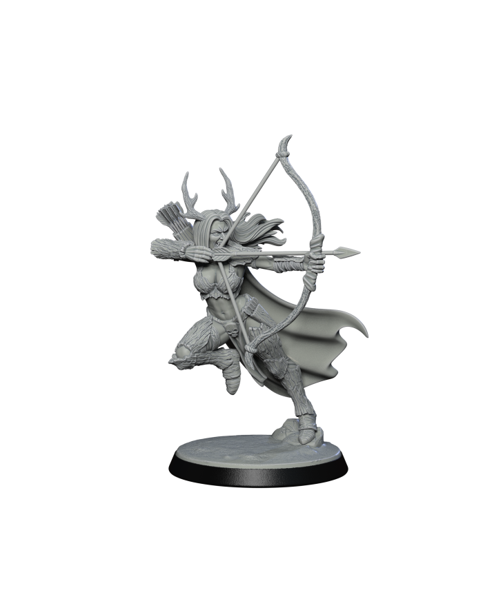 Daughter of Lament with Bow - A|Falcata 3D Studio|Court of the Sylvan Blood
