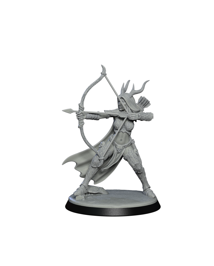 Daughter of Lament with Bow - F|Falcata 3D Studio|Court of the Sylvan Blood