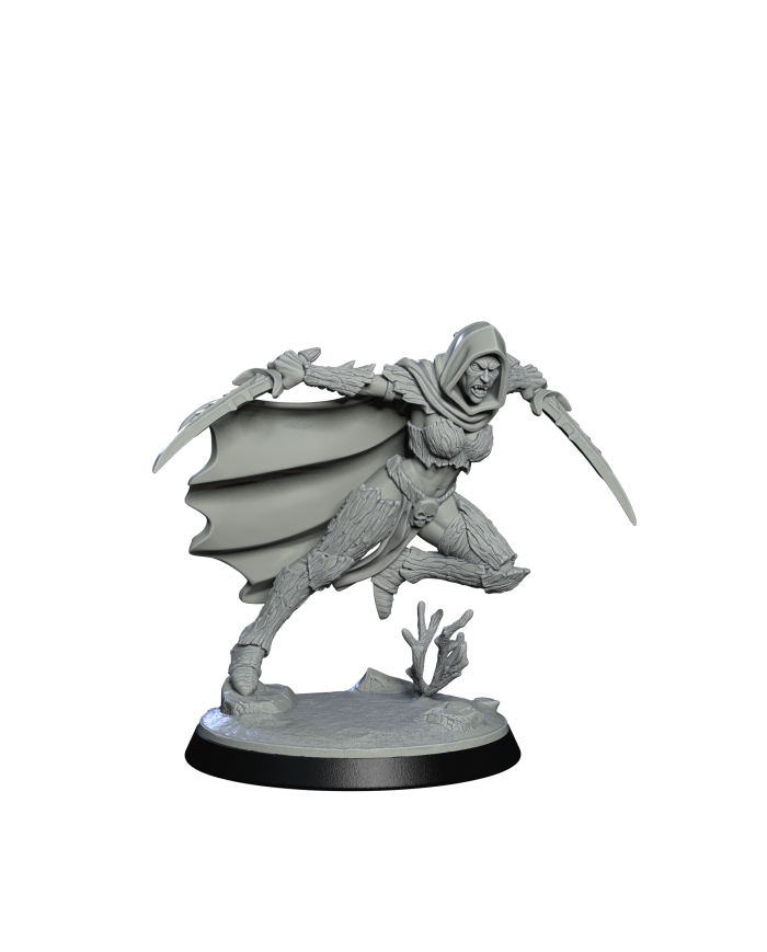 Hija del Crepúsculo Carmesí - B|Falcata 3D Studio|Corte de la Sangre Silvana