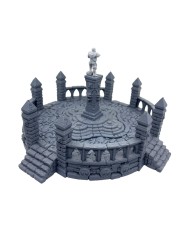 Statue with Platform of Hexengarde City|Tired World Studio|Mordheim Terrain