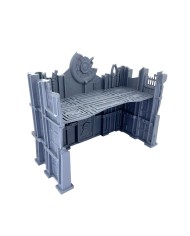 Industrial Ruins in U-shape (8"x4")|Txarli Factory|40K Ruins Terrain