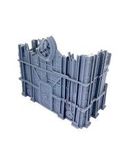 Ruinas Industriales en U (8"x4")|Txarli Factory|Escenografía Ruinas 40K