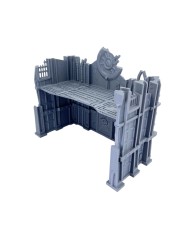 Ruinas Industriales en U (8"x4")|Txarli Factory|Escenografía Ruinas 40K