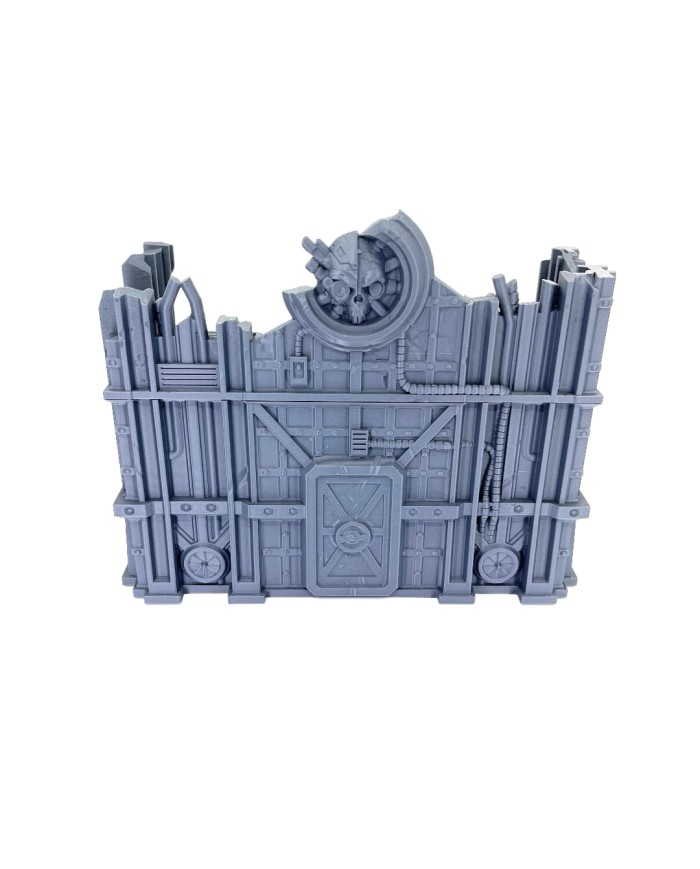 Ruinas Industriales en U (8"x4")|Txarli Factory|Escenografía Ruinas 40K