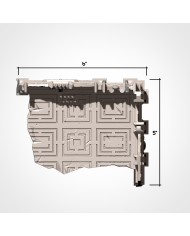 Industrial Ruins in L-shape (6"x5") - A|Txarli Factory|40K Ruins Terrain