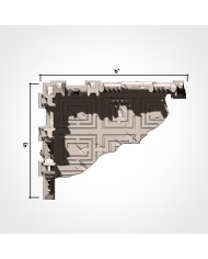 Industrial Ruins in L-shape (6"x5") - B|Txarli Factory|40K Ruins Terrain