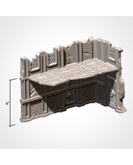 Industrial Ruins in L-shape (8"x4") - A|Txarli Factory|40K Ruins Terrain