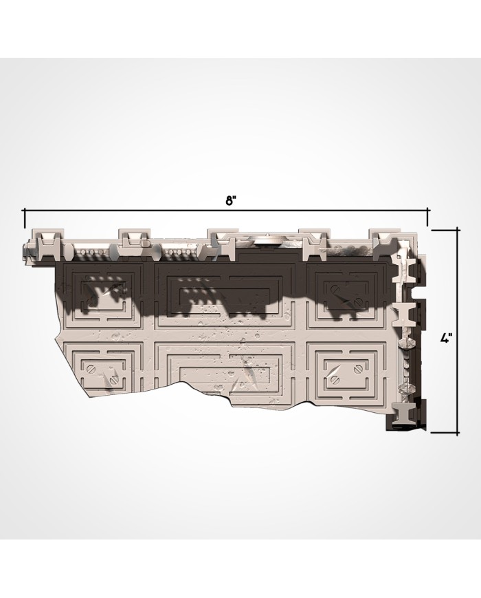 Industrial Ruins in L-shape (8"x4") - A|Txarli Factory|40K Ruins Terrain