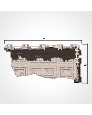 Industrial Ruins in L-shape (8"x4") - A|Txarli Factory|40K Ruins Terrain