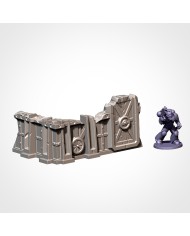 Ruinas Industriales en L (5"x3") - A|Txarli Factory|Escenografía Ruinas 40K
