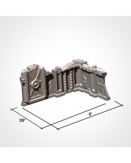 Ruinas Industriales en L (5"x3") - A|Txarli Factory|Escenografía Ruinas 40K