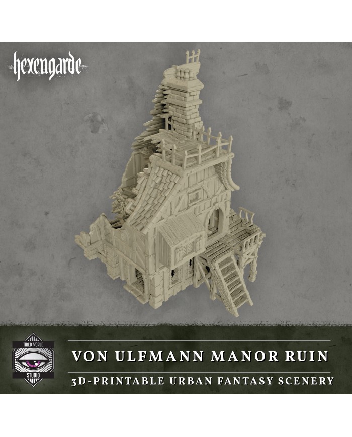 Ruinas de la Mansión Von Ulfmann de Hexengarde|Tired World Studio|Escenografia Mordheim