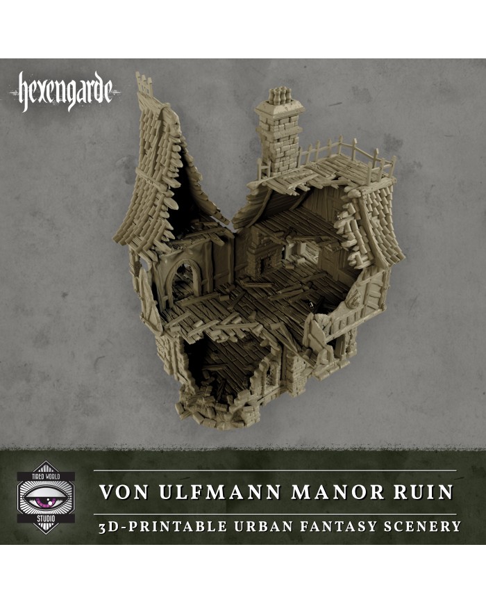 Ruinas de la Mansión Von Ulfmann de Hexengarde|Tired World Studio|Escenografia Mordheim